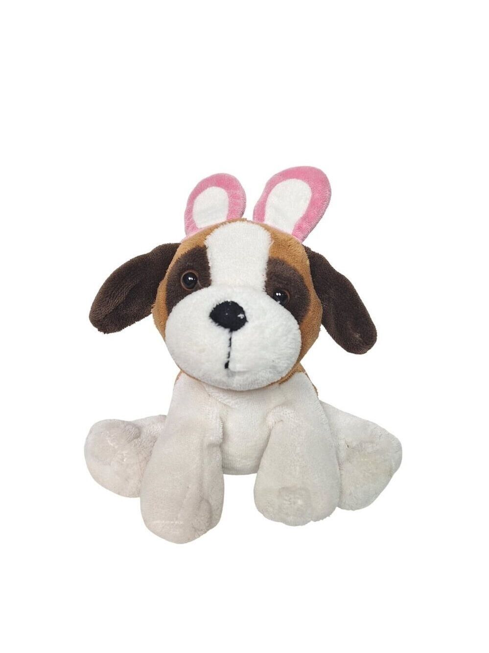 Animal Adventure Puppy Dog Plush Pink Bunny Ears 10 Inch
